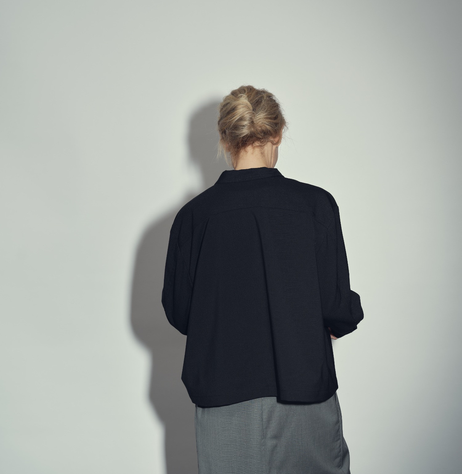 Wool shirt jacket b
