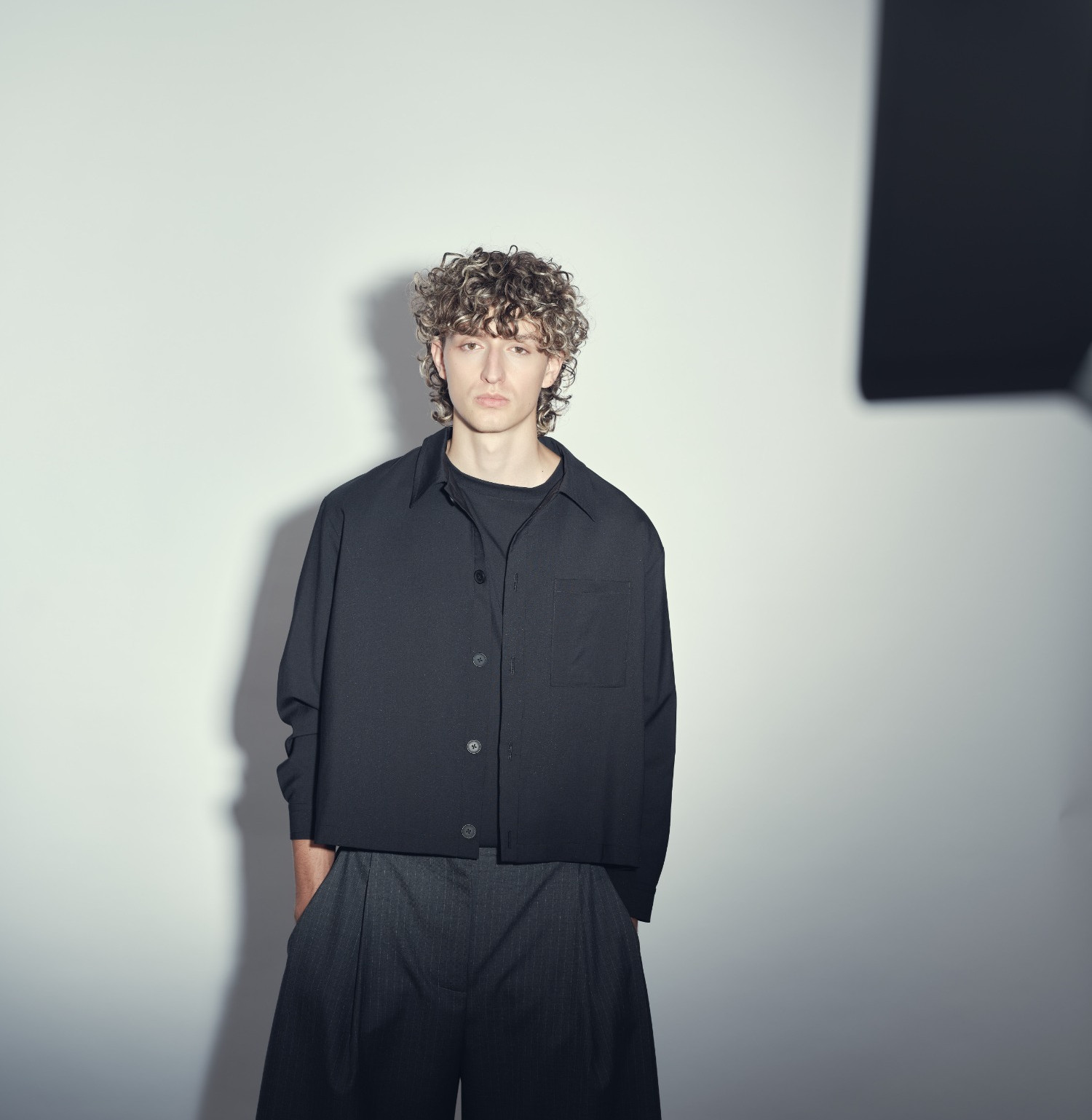 Wool shirt jacket b