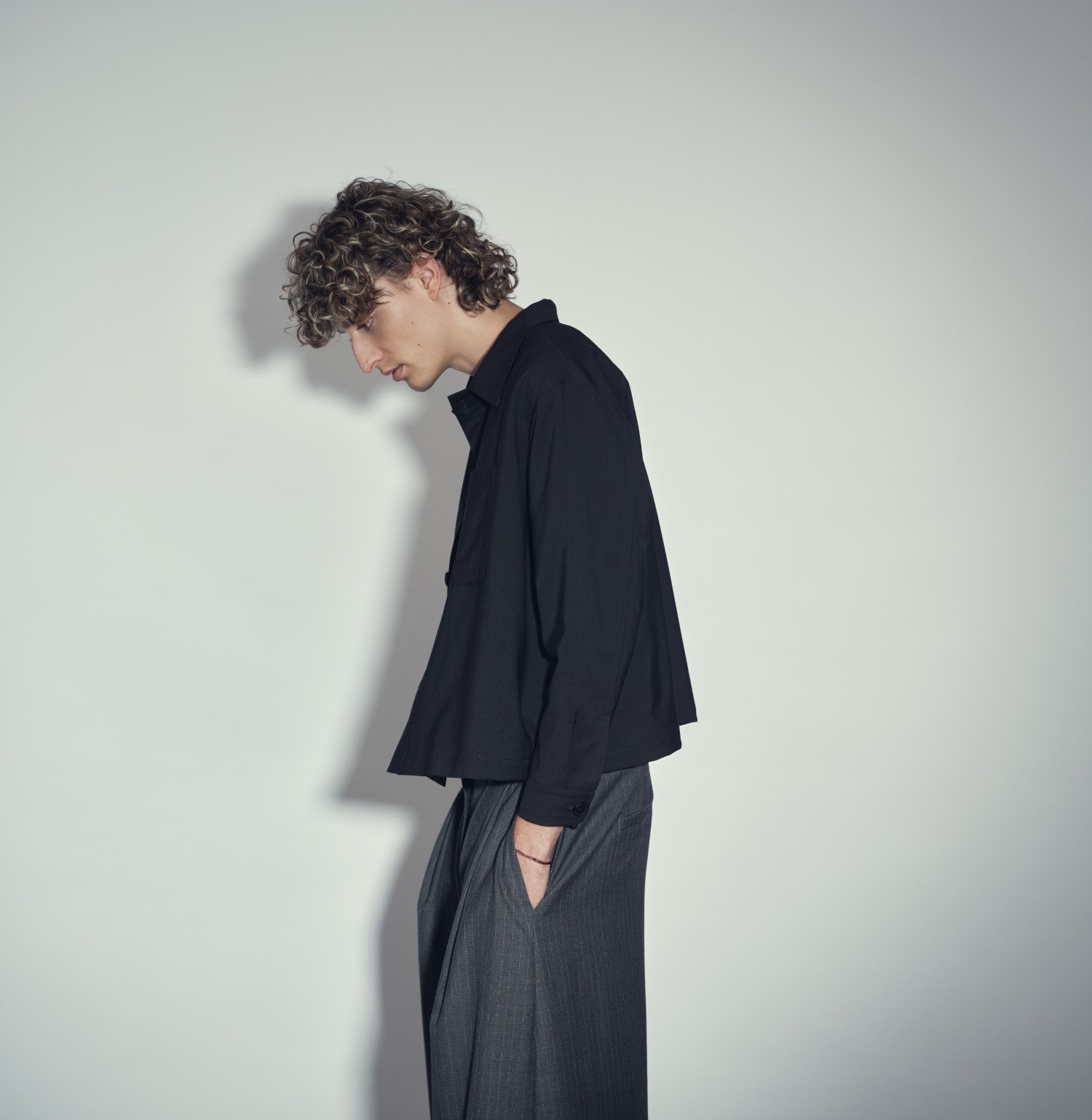 Wool shirt jacket b