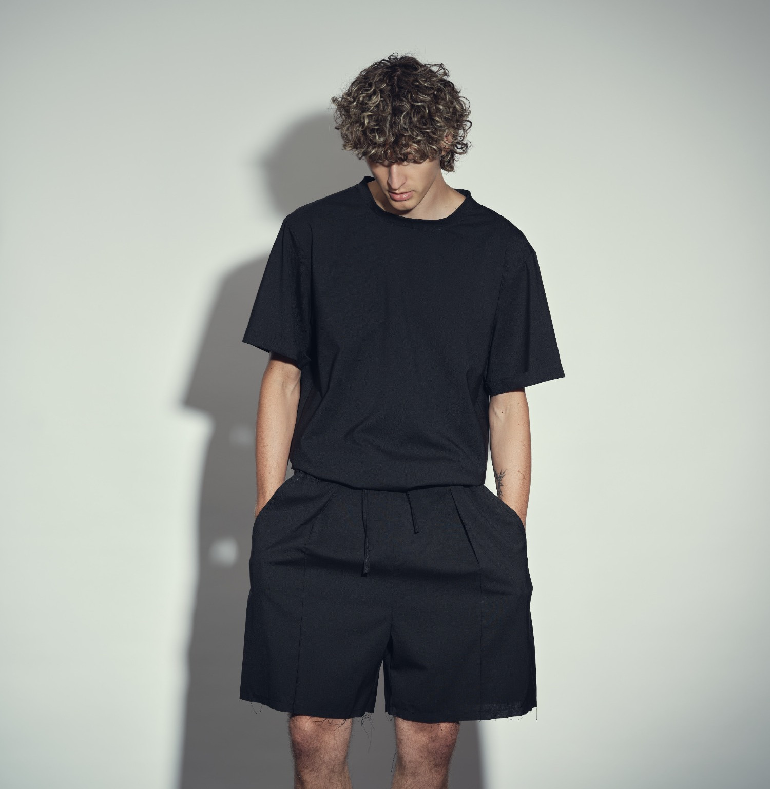 Wool Shorts Black