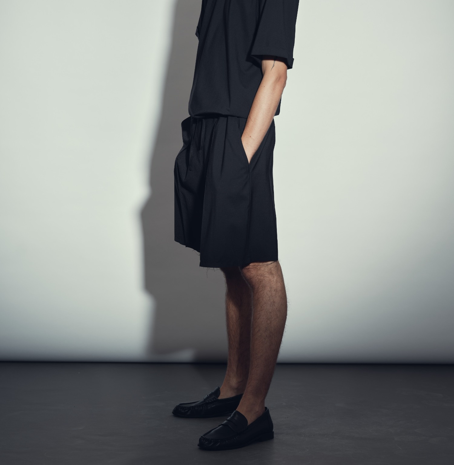 Wool Shorts Black