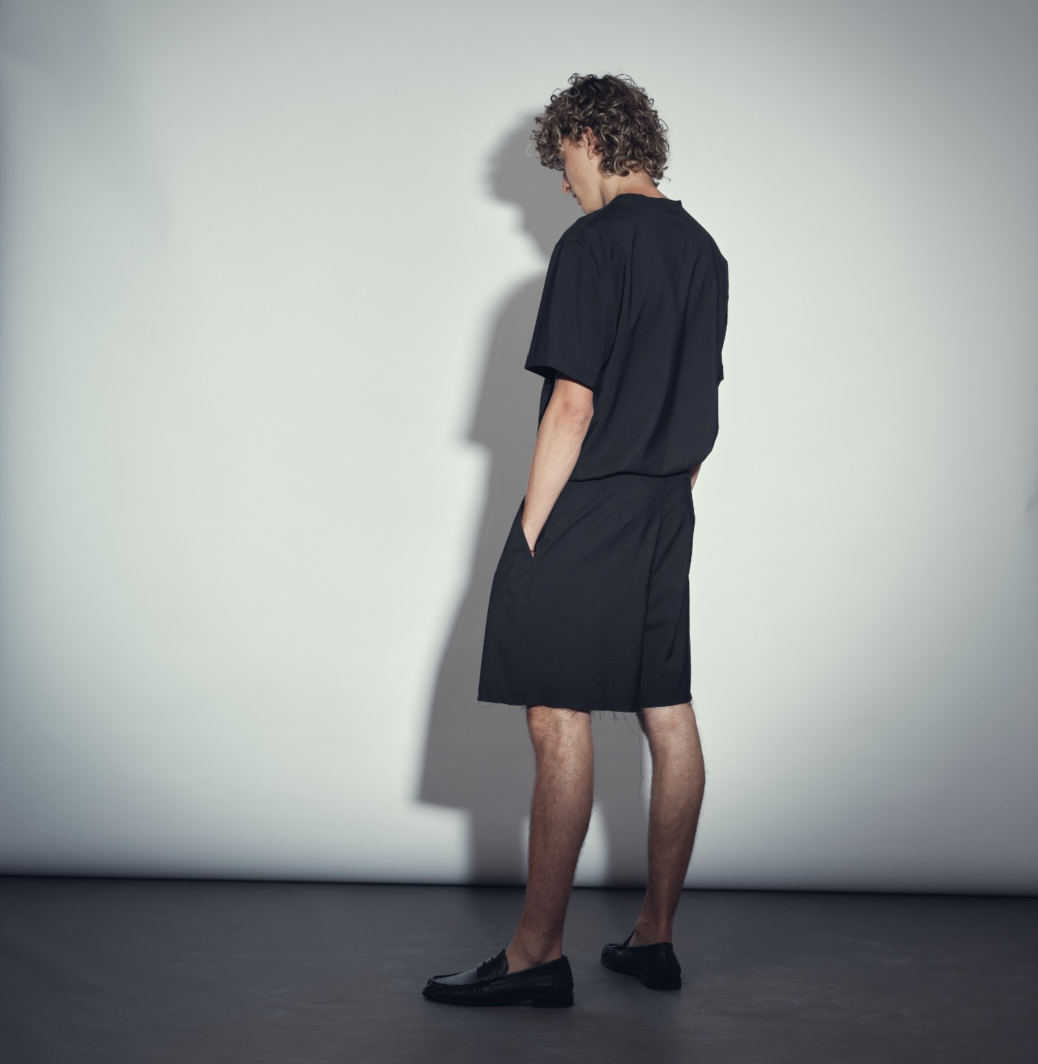 Wool Shorts Black